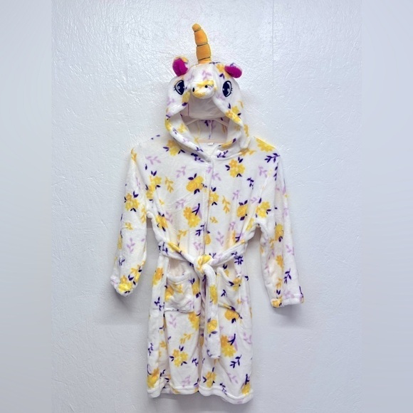 GIRLS Hooded Unicorn Robe - Picture 3 of 9